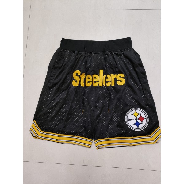 Pittsburgh Steelers Black Just Don Shorts