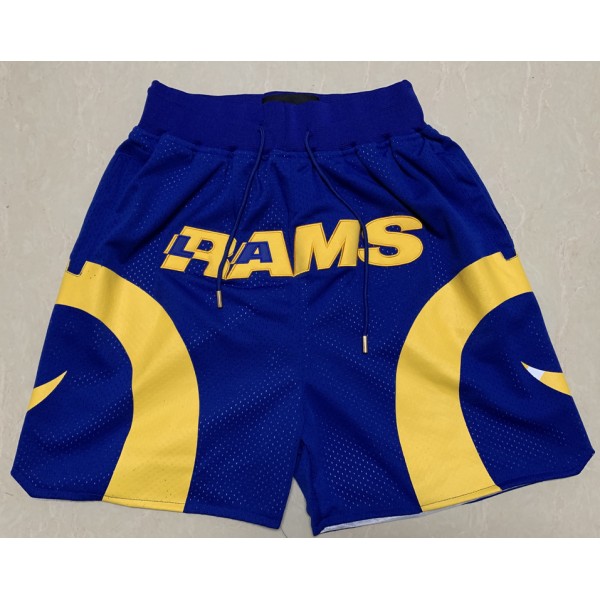 Los Angeles Rams Blue Just Don Shorts