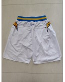 Los Angeles Chargers White Just Don Shorts