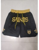 New Orleans Saints Black Just Don Shorts