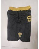 New Orleans Saints Black Just Don Shorts