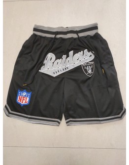 Las Vegas Raiders Black Just Don Shorts