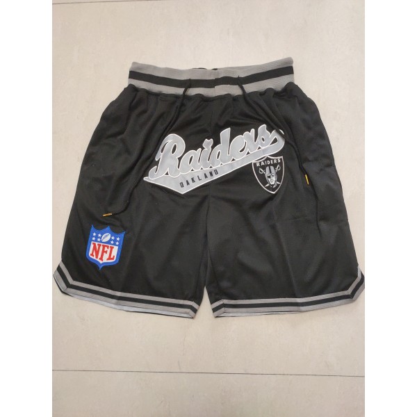 Las Vegas Raiders Black Just Don Shorts