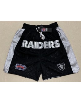 Las Vegas Raiders Black Just Don Shorts