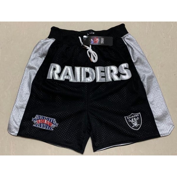 Las Vegas Raiders Black Just Don Shorts