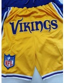 Minnesota Vikings Yellow Just Don Shorts