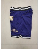 Baltimore Ravens Blue Just Don Shorts