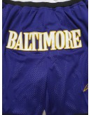 Baltimore Ravens Blue Just Don Shorts