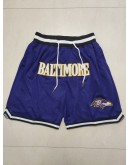 Baltimore Ravens Blue Just Don Shorts