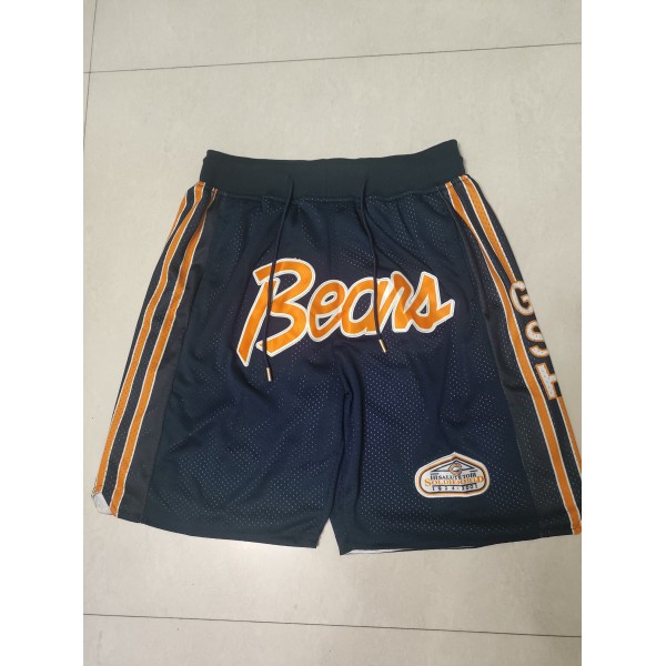 Chicago Bears Black Just Don Shorts