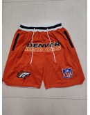 Denver Broncos Orange Just Don Shorts