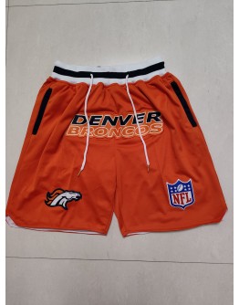 Denver Broncos Orange Just Don Shorts