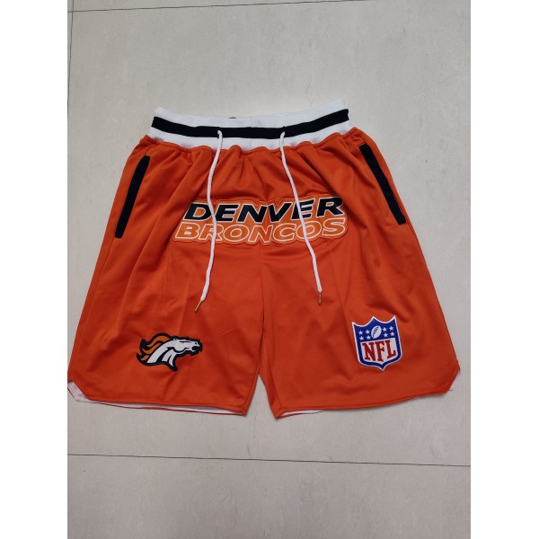 Denver Broncos Orange Just Don Shorts