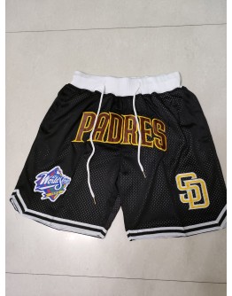 San Diego Padres Black Just Don Shorts