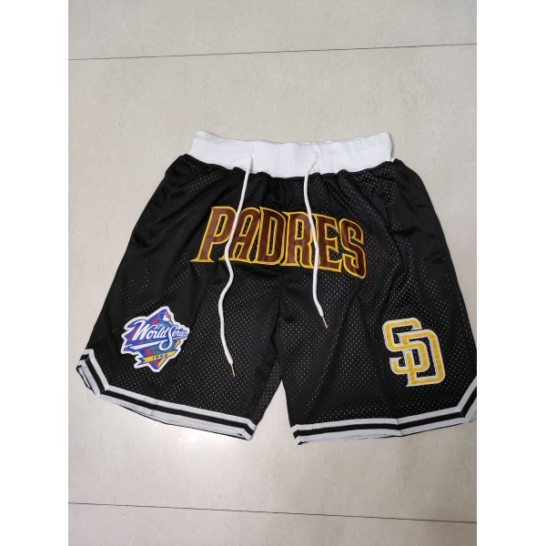 San Diego Padres Black Just Don Shorts