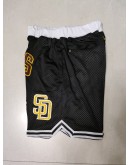 San Diego Padres Black Just Don Shorts