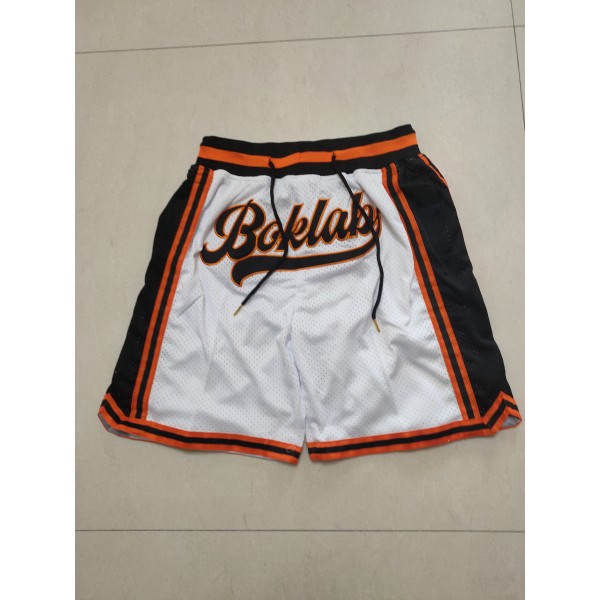 Boklaby  White (Side Black) Just Don Shorts