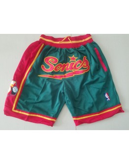 Seattle SuperSonics Green Just Don Shorts