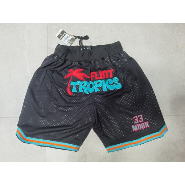  Flint Tropics Black Just Don Shorts