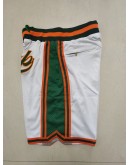 Boklaby  White (Side Green) Just Don Shorts