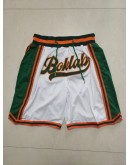 Boklaby  White (Side Green) Just Don Shorts