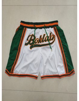 Boklaby  White (Side Green) Just Don Shorts