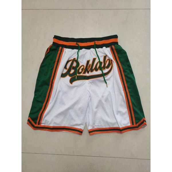 Boklaby  White (Side Green) Just Don Shorts