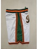 Boklaby  White (Side Green) Just Don Shorts