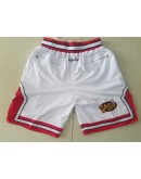 Chicago Bulls White Just Don Shorts