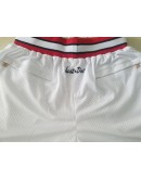 Chicago Bulls White Just Don Shorts