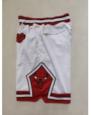 Chicago Bulls White Just Don Shorts