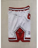 Chicago Bulls White Just Don Shorts