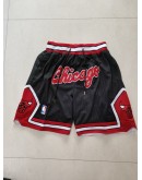 Chicago Bulls Black Just Don Shorts