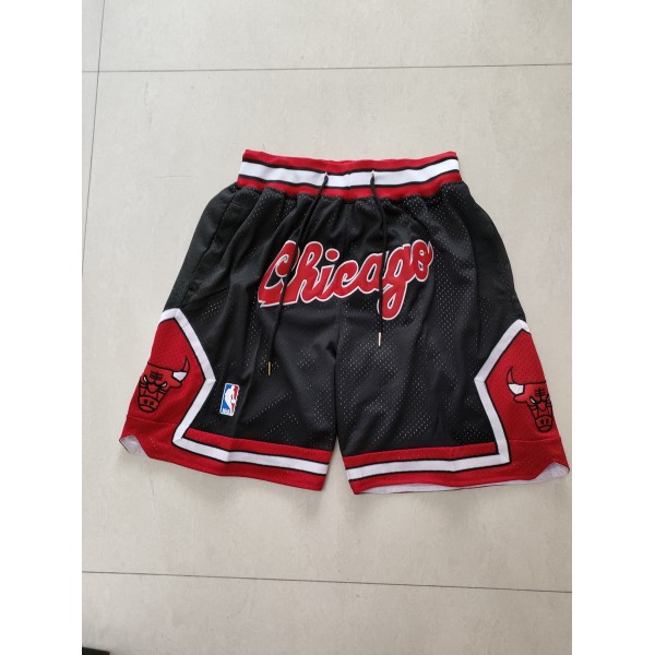 Chicago Bulls Black Just Don Shorts