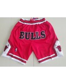 Chicago Bulls Red Just Don Shorts