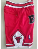 Chicago Bulls Red Just Don Shorts