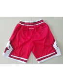 Chicago Bulls Red Just Don Shorts