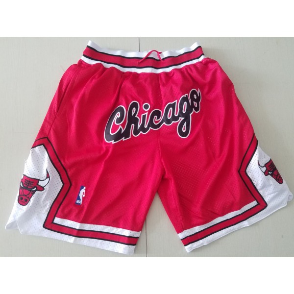 Chicago Bulls Red Just Don Shorts