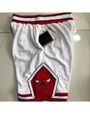 Chicago Bulls White Just Don Shorts