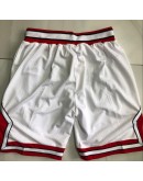 Chicago Bulls White Just Don Shorts