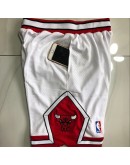 Chicago Bulls White Just Don Shorts