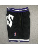 Sacramento Kings Black Just Don Shorts