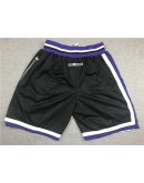 Sacramento Kings Black Just Don Shorts