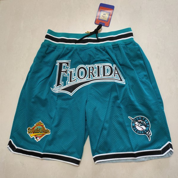 Miami Marlins Aqua Green Just Don Shorts