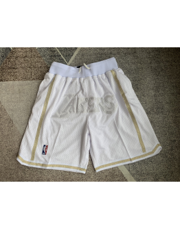 Los Angeles Lakers  White Just Don Shorts