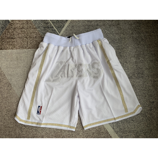 Los Angeles Lakers  White Just Don Shorts