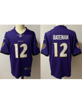 Rashod Bateman #12  Baltimore Ravens Jersey