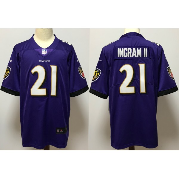 Mark Ingram II #21  Baltimore Ravens Jersey