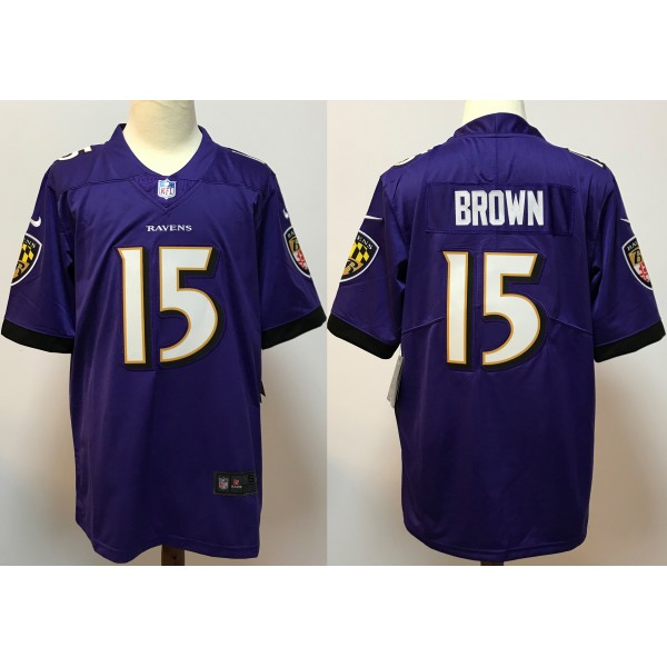 Marquise Brown #15 Baltimore Ravens Jersey