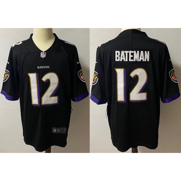 Rashod Bateman #12  Baltimore Ravens Jersey